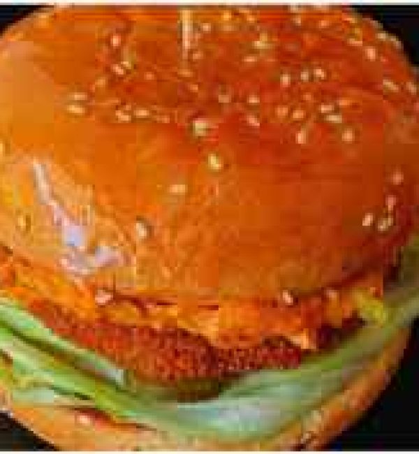 Crispy Veg Burger with Tandoori Coleslaw Crispy Veg Burger with Tandoori Coleslaw